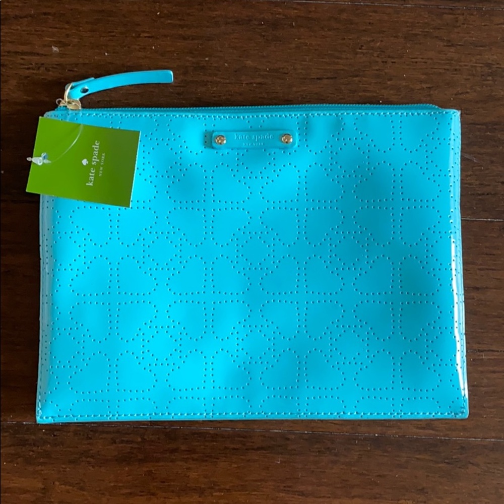 Kate Spade Light Blue Cosmetic Bag